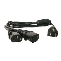 StarTech Power Cord Computer Y Splitter 10A 125V