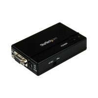 StarTech Converter High Resolution VGA to Composite (RCA) or S-Video PC to TV - Black