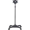 StarTech Mobile Tablet Stand with Lockable Wheels Vlogging - Height Adjustable For 7 to 11 Tablets Detachable Holder - Black