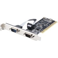 StarTech Network Serial Adapter Card 2-Port PCI RS232PCI to Dual Serial DB9 Card