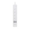 Nexxt Smart Home WiFi Surge Protector 900 Joules 4 Outlets & 4 USB Ports Voice Control Alexa & Google White 6ft Power Cord