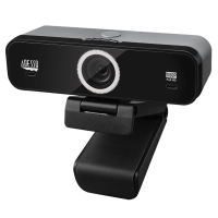 Adesso Webcam 1080p CyberTrack K1 2.1MP Dual Mics with Noise Cancelling Pan/Tilt Tripod Mountable PC/Mac - Black