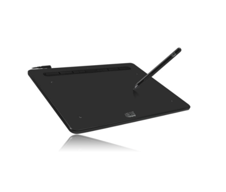 Adesso Graphic Tablet CyberTablet K8 8in x 5in Stylus with Artrage Lite Software 8192 Pressure Sensitivity Levels PC/Mac - Black