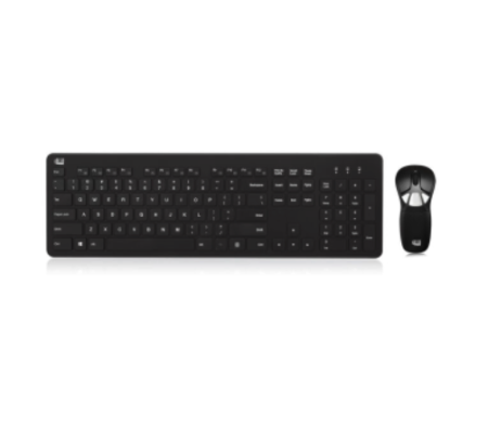 Adesso Keyboard & Air Mouse GO Plus Combo 2.4Ghz USB Dongle Full Size Scissor Switch 78 Key Keyboard PC/Mac - Black
