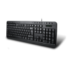 Adesso Keyboard Wired Multimedia Spill-Resistant - Black