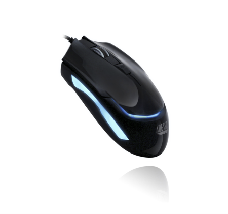 Adesso Gaming Mouse G1 Illuminated 4 Button up to 2400dpi PC/Mac - Black