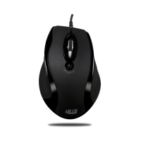 Adesso Mouse Wired Ergonomic G2 6 Button up to 2400dpi PC/Mac - Black