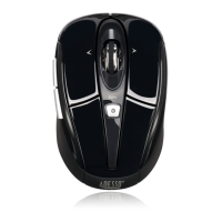 Adesso Mouse Wireless Nano S60B 6 Buttons 4 Way Tilting Programmable Buttons up to 1600dpi PC/Mac - Black
