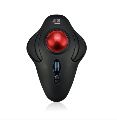 Adesso Trackball Mouse Wireless Ergonomic T40 7 Buttons Programmable Ball Centre up to 4800dpi PC/Mac - Black