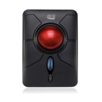 Adesso Trackball Mouse Wireless Ergonomic T50 7 Buttons Programmable Large 2in Ball Centre up to 4800dpi PC/Mac - Black