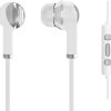 Koss Earbud Noise Isolating 3.5mm Cast & Machined Aluminum Enclosure Touch Control Inline iL200w - White