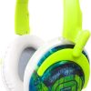 Koss Headphone Full Size Noise Isolating Deep Bass Extra Comfort Fold Flat Design Adjustable Padded Headband - Green