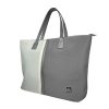 Klipxtreme Laptop Ladies Bag 15.6in Capri Top Load with Interior Zipper Pockets - Handy Key Strap Premium Quality - Gray & White