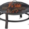 Endless Summer Brushed Copper Wood Burning Firebowl - Heavy Gauge Spark Guard Included - Brushed Copper