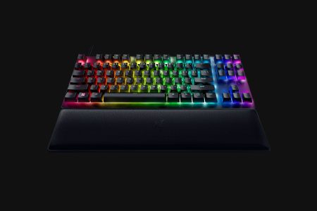 Razer Gaming Keyboard Wired Huntsman V2 Tenkeyless USB-C Clicky Optical Purple Switch  - Black