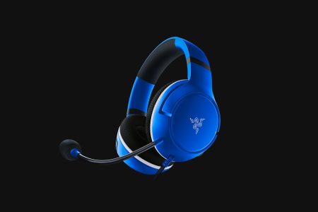 Razer Xbox Gaming Headset Wired Kaira X 3.5mm with Boom Mic Memory Foam Ear Cushions - Shock Blue