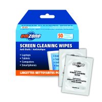 Emzone Screen Cleaner Wipes 50 Pack (Individual Packets) Tech Device Alcohol & Ammonia Free