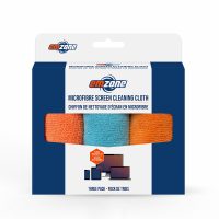 Emzone Microfibre Screen Cleaning Cloth 3 Pack (30x20cm each) Non-abrasive Machine Washable