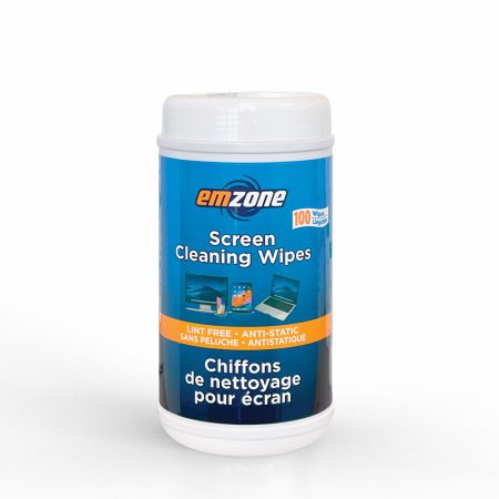 Emzone Screen Cleaning Wipes 100 Tub Tech Screens