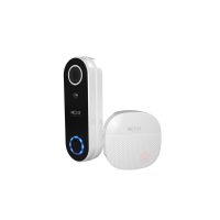 Nexxt Smart Home Wifi Video Doorbell 1080p 2 Way Comm IP65 with Indoor Chime 52 Ring Tone Options Night Vision Rechargeable Battery - White