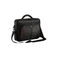 Targus Laptop Bag 17-18in Clamshell Case with Shoulder Strap - Black with Red Trim