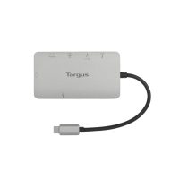 Targus Docking Station USB-C Single Video 4K HDMI/VGA with 100W Power Delivery Pass Thru - Silver