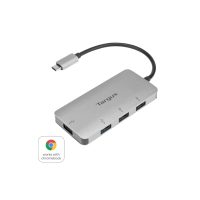 Targus Hub USB-C 4 Port USB-A 3.1 Gen 1 PC/Mac/Chromebook - Silver