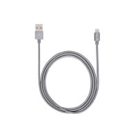 iStore Charge & Sync Lightning to USB-A 4ft MFI Braided Cable - Space Grey