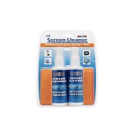 Emzone Screen Cleaner Spray Kit 2 Pack (2x 118ml Spray & 2x Microfibre Cloths) Alcohol & Ammonia Free Good for All Screen Types