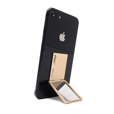 Killer Concepts Smart Phone Flip Stand Multiple Angles with Concealed Miror - Magnetic Mount Compatible - Gold - Single