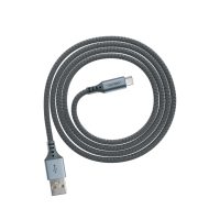 Ventev Charge & Sync USB-C to USB-A Cable 4ft Alloy - Steel Gray