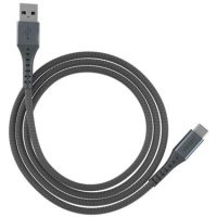 Ventev Charge & Sync USB-C to USB-A Cable 10ft Alloy - Steel Gray
