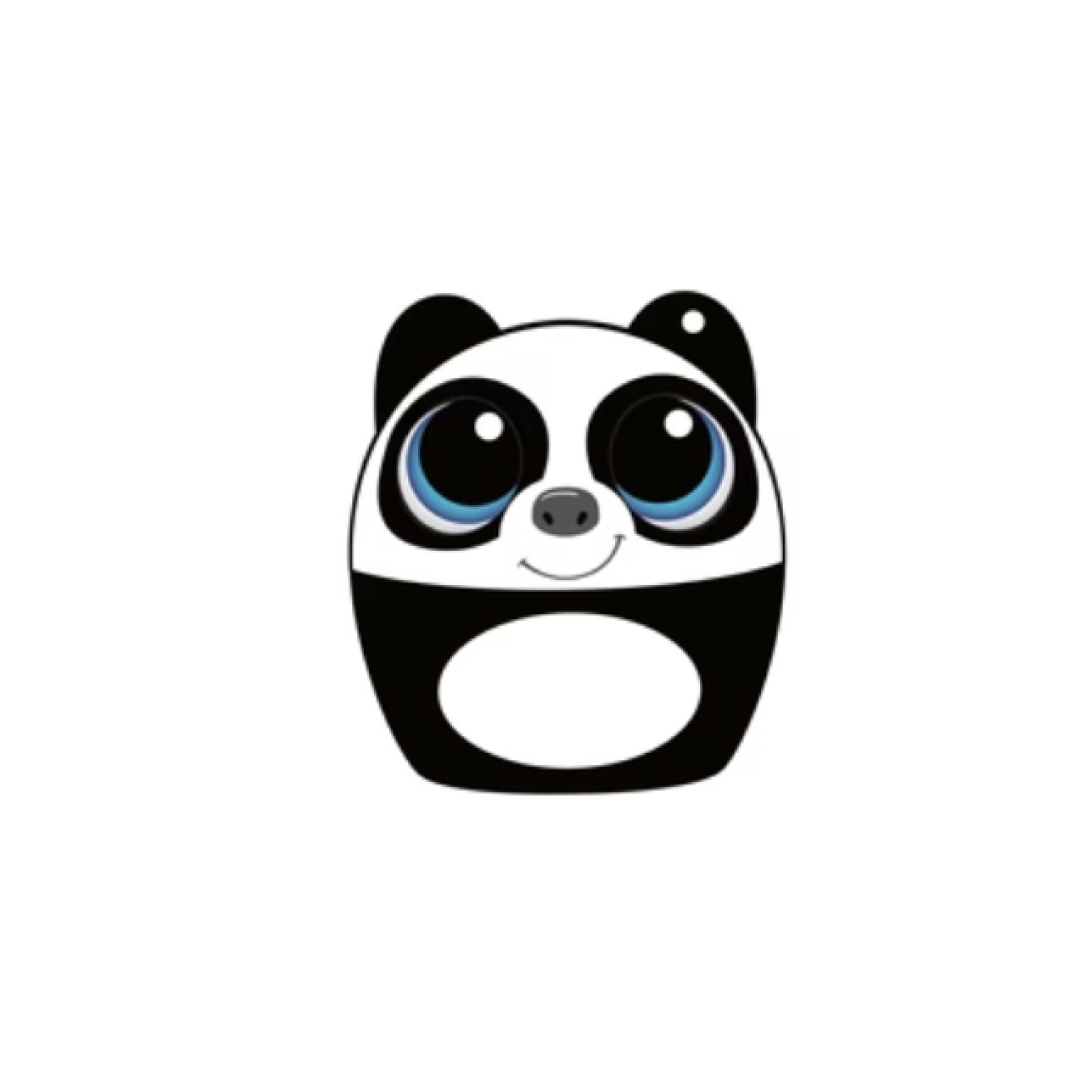 My Audio Pet Bluetooth Speaker SOLO Baby Panda - BAMOOm Lanyard Included 3 Watts Built in Mic Selfie Remote