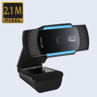 Adesso Webcam 1080p CyberTrack H5 2.1MP Dual Mics Noise Cancelling Tripod Mountable Shutter Cover - Black