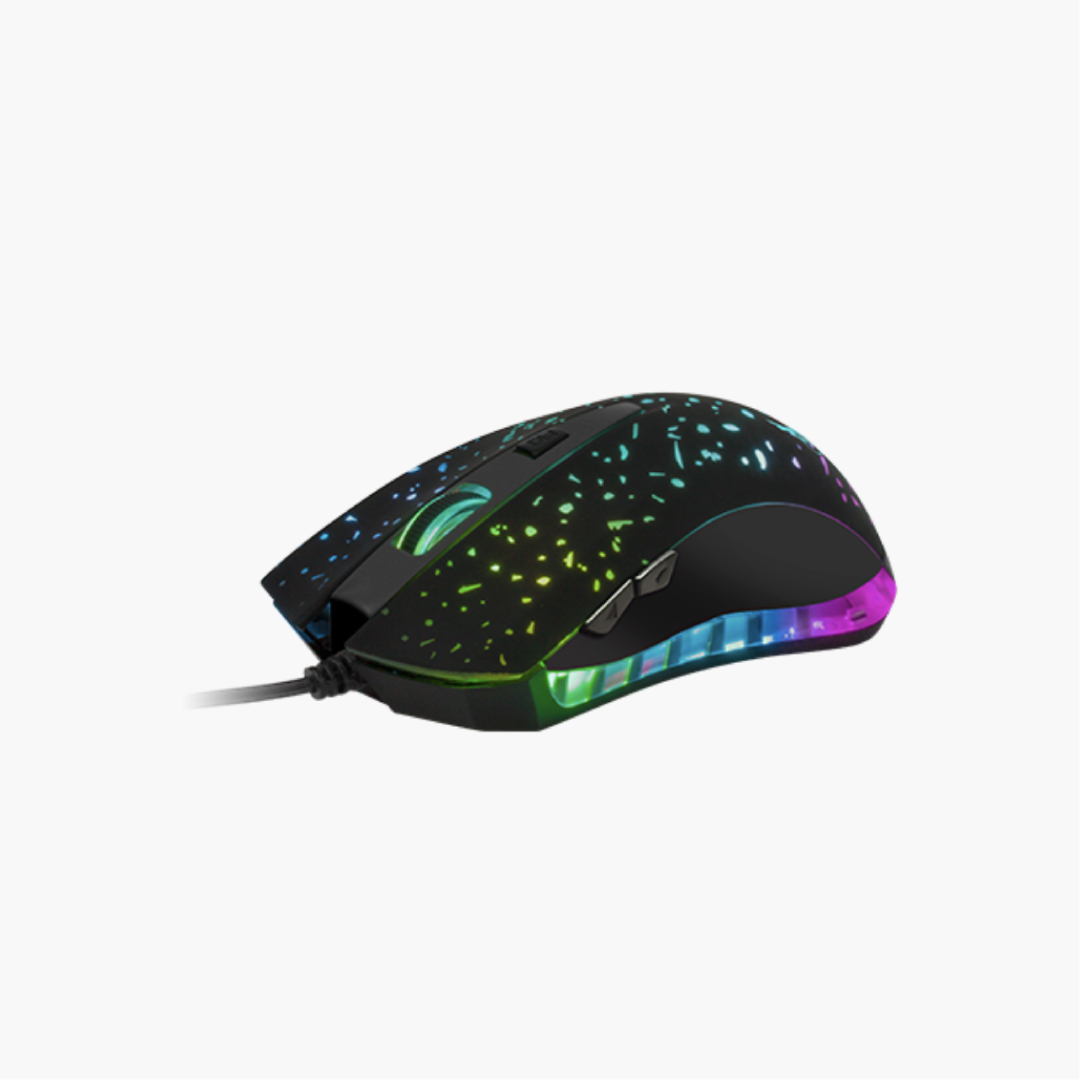 Xtech Gaming Mouse Wired Ophidian 6 Button 7 LED Colours 2400dpi Adjustable Settings - Black