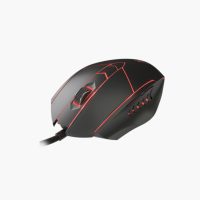 Xtech Gaming Mouse Wired Stauros 6 Button 7 LED Colours 7200dpi Adaptable Settings Braided Cable - PC/Mac/Linux - Black