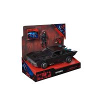 DC Comics Batman Batmobile with 4in Batman Figure Toy - Black