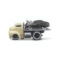 Muscle Machines Model 05 1950 Ford COE Flatbed & 1949 Mercury Model 05 1/64 Die Cast Model Cars Toy
