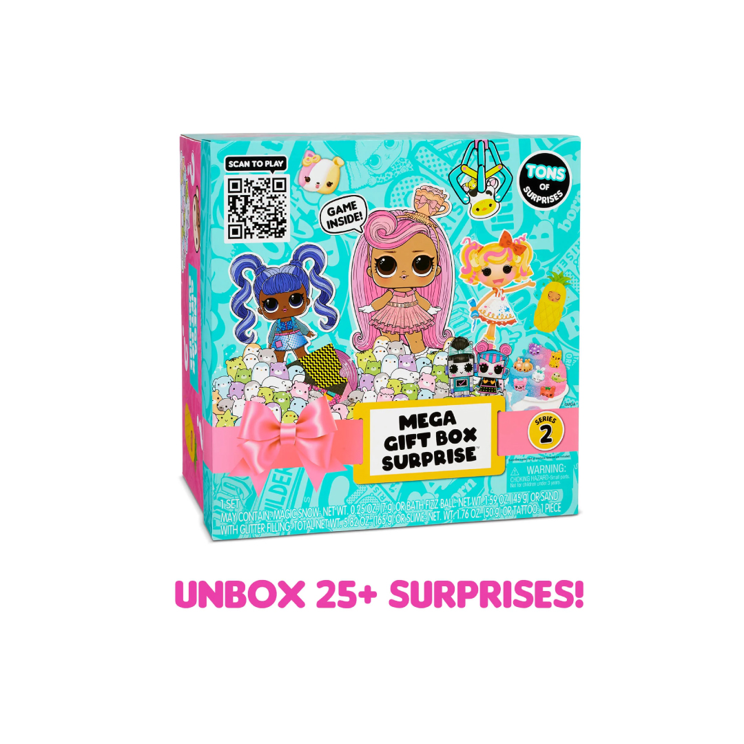 Mega LOL Gift Box Surprise Series 2 - Mystery Gift Box with 25+ Surprises Included - Toy