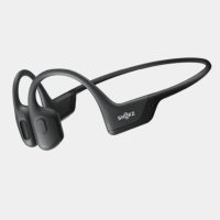 Shokz OpenRun Pro Cosmic Black Bluetooth Headset Noise Cancelling Mic Premium Bone Conduction - Enhanced Bass - Water Resistant IP55 - 10Hr Battery Life