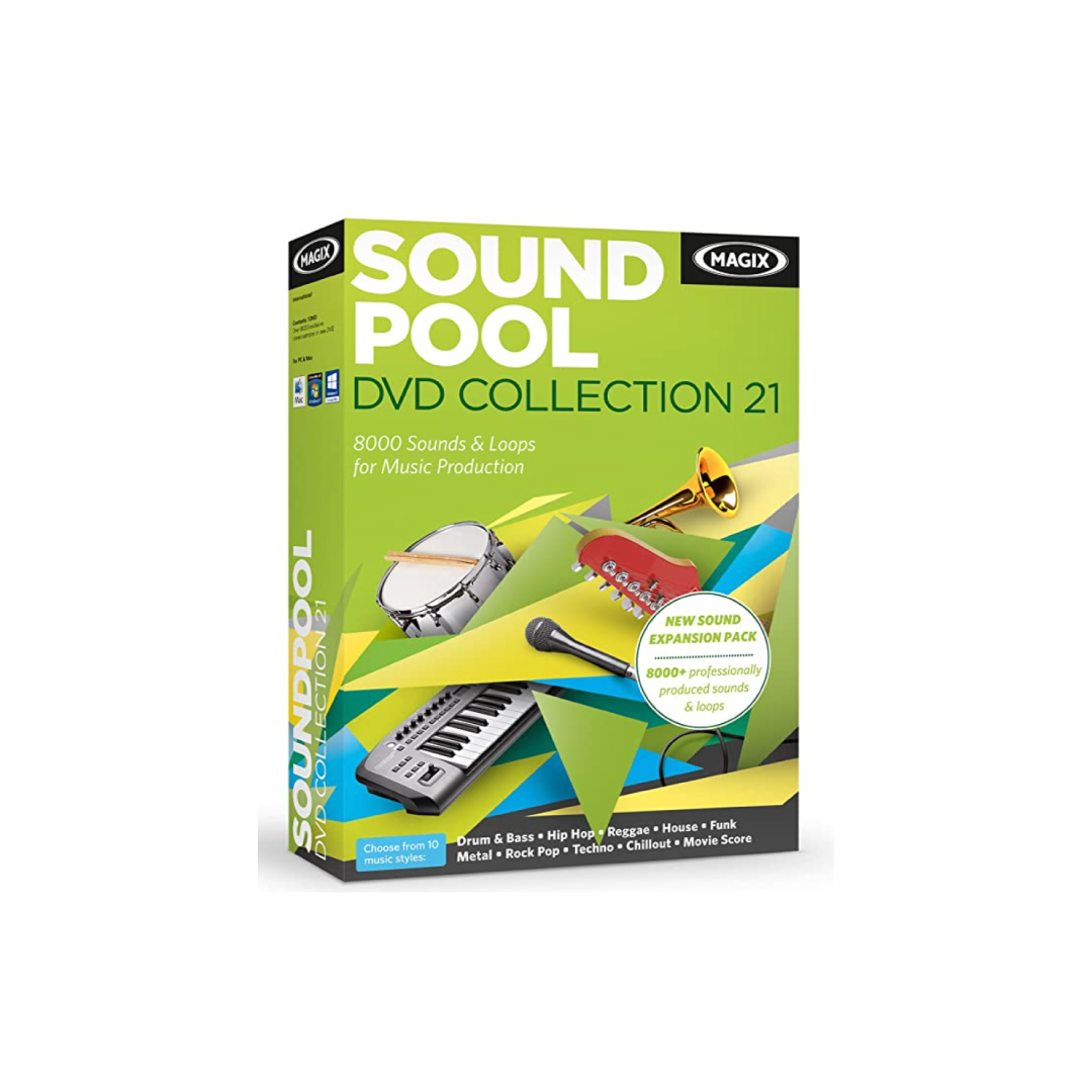 Magix Soundpool Dvd Collection 21 with 8000+ royalty free .WAVs