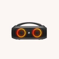 Raycon Speaker Bluetooth Power Boombox 20W IPX5 LED Party Lights 21hrs Playtime Multi-Link - Carbon Black