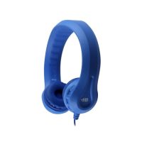 HamiltonBuhl Headphones Flex-Phones Foam Virtually Indestructible Dura-Cord Chew Resistant 4ft Cable 3.5mm - BULK - Blue