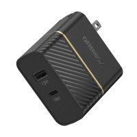 OtterBox Wall Charger 2 Ports - 1x18W USB-C & 1x12W USB-A Rugged - Black