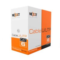 Nexxt Networking Cat6 1000ft Bulk Box UTP Gigabit Ethernet Cable 4 Pairs 23AWG CMR UL ETL Verified - Gray