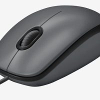 Logitech Mouse Wired M100 Ambidextrous 3 Button with Scroll 1000dpi PC/Mac/Chrome/Linux - Black