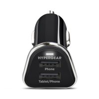 HyperGear Car Charger 2 Port USB-A 3.4Amp Rapid Charge - Black