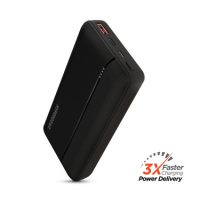 HyperGear Powerbank 20000mAh 2 Port USB-A (18W) USB-C (20W) PD Fast Charge - Black