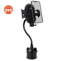 HyperGear Car Mount Universal Cup Holder Adjustable Grips Easy Release Button Adjustable Swivel Base Extends to 3.5In Wide 360 Degree Rotating Base - Black
