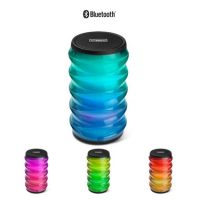 HyperGear Speaker Bluetooth Party LYTE 5W LED Lightshow Built In Mic 360 Degrees 5 Dazzling Light Effects Built in Buttons to Control Calls Volume Playlist 8Hr Battery Life